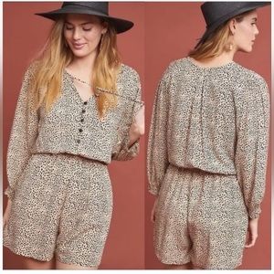 Anthropologie BeachGold Chelsea Romper Womens XS Shorts Pockets Rayon